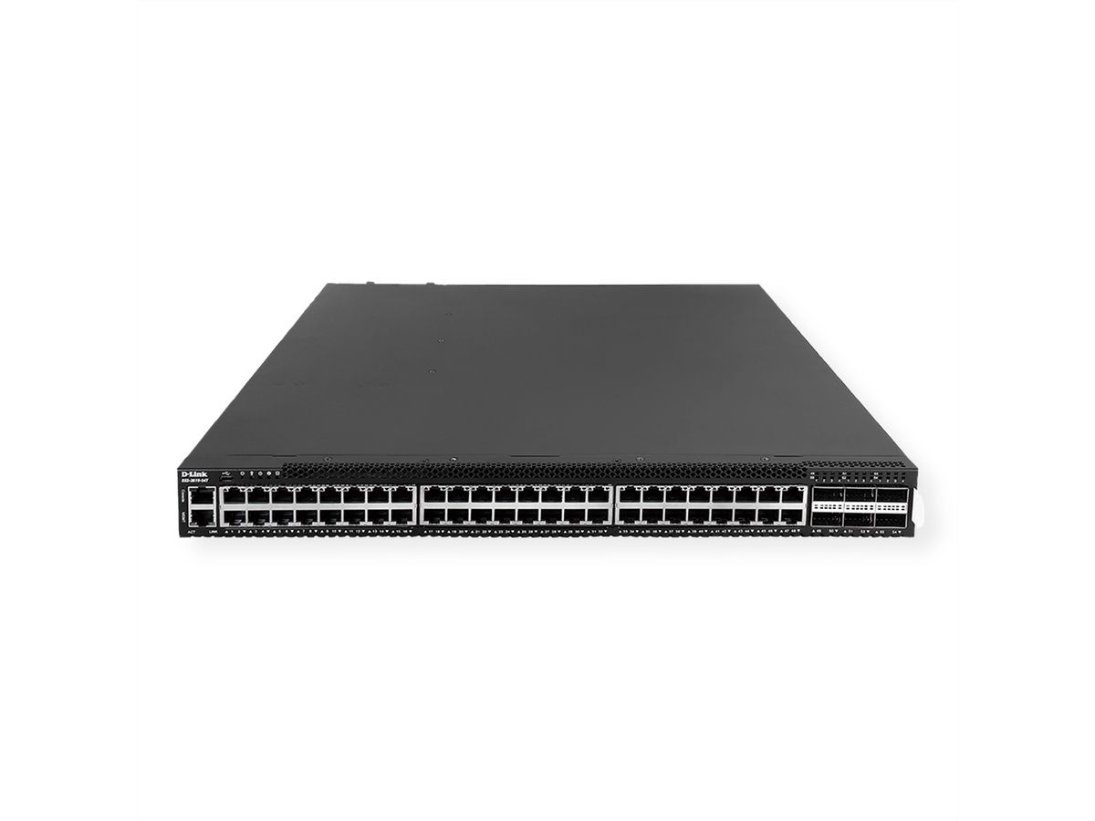 D-Link DXS-3610-54T/SI/E 48x 1/10GbE, 6x 40/100GbE QSFP+/QSFP28 Ports L3 Stackable 10G Managed Switch