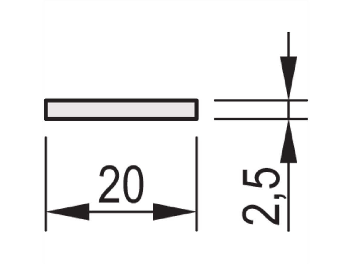 SCHROFF Frontplatten für D-Sub Steckverbinder - TEILFRONTPL.3HE 4TE 2X25 DC