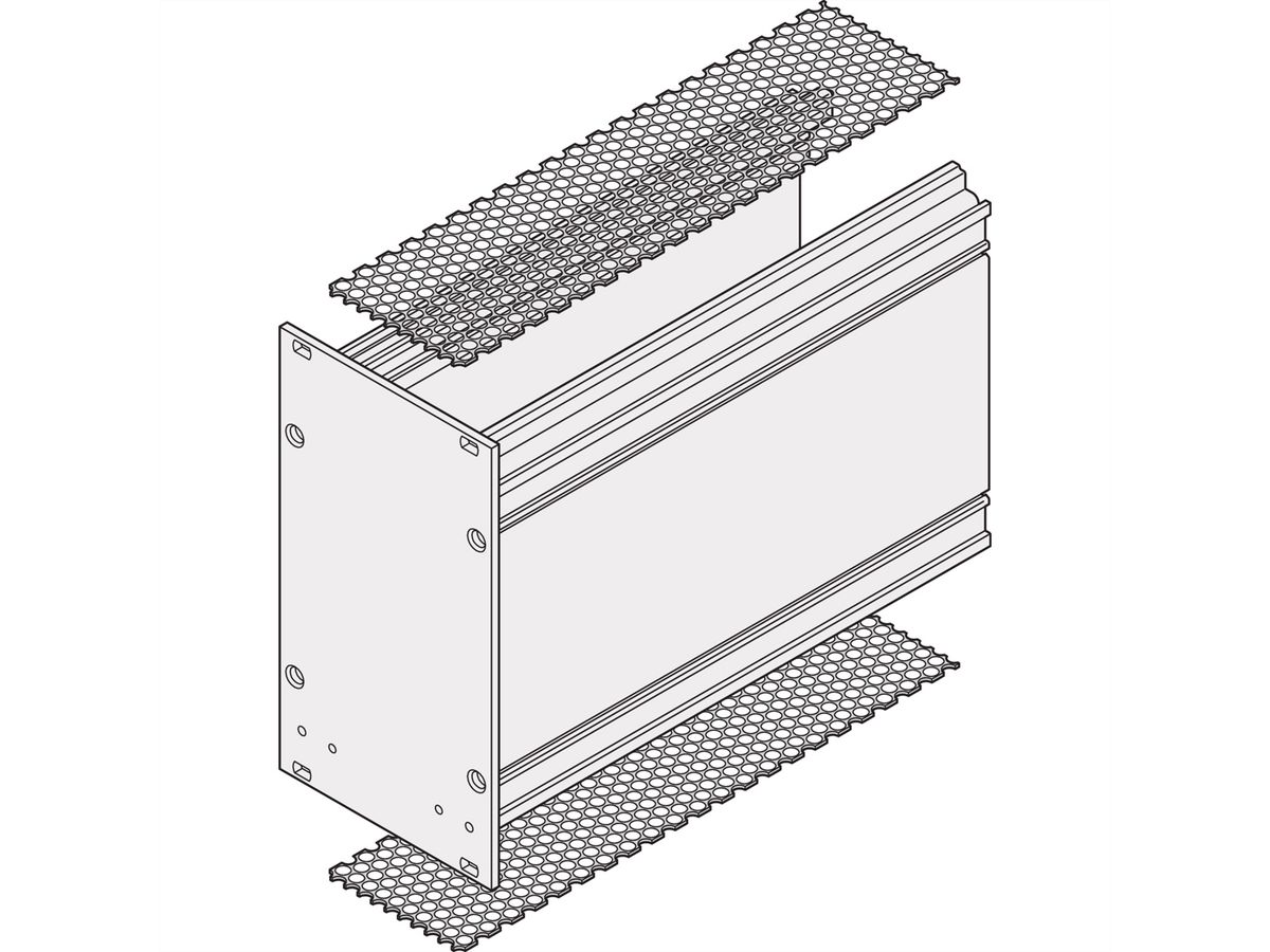 SCHROFF Deckblech für Kassetten - KAS DECKBLECH MP 42TE 227T