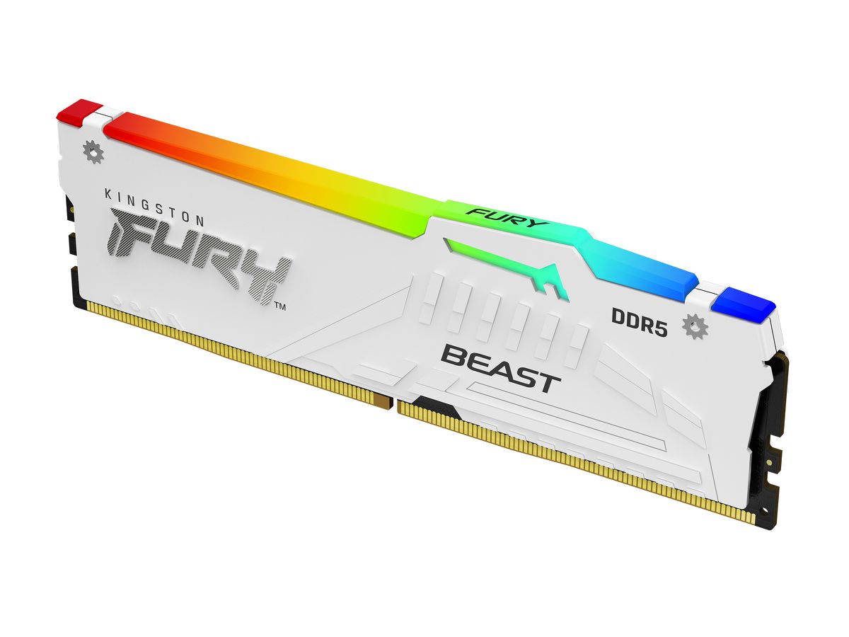 Kingston Technology FURY Beast 32 GB 6000 MT/s DDR5 CL36 DIMM White RGB EXPO