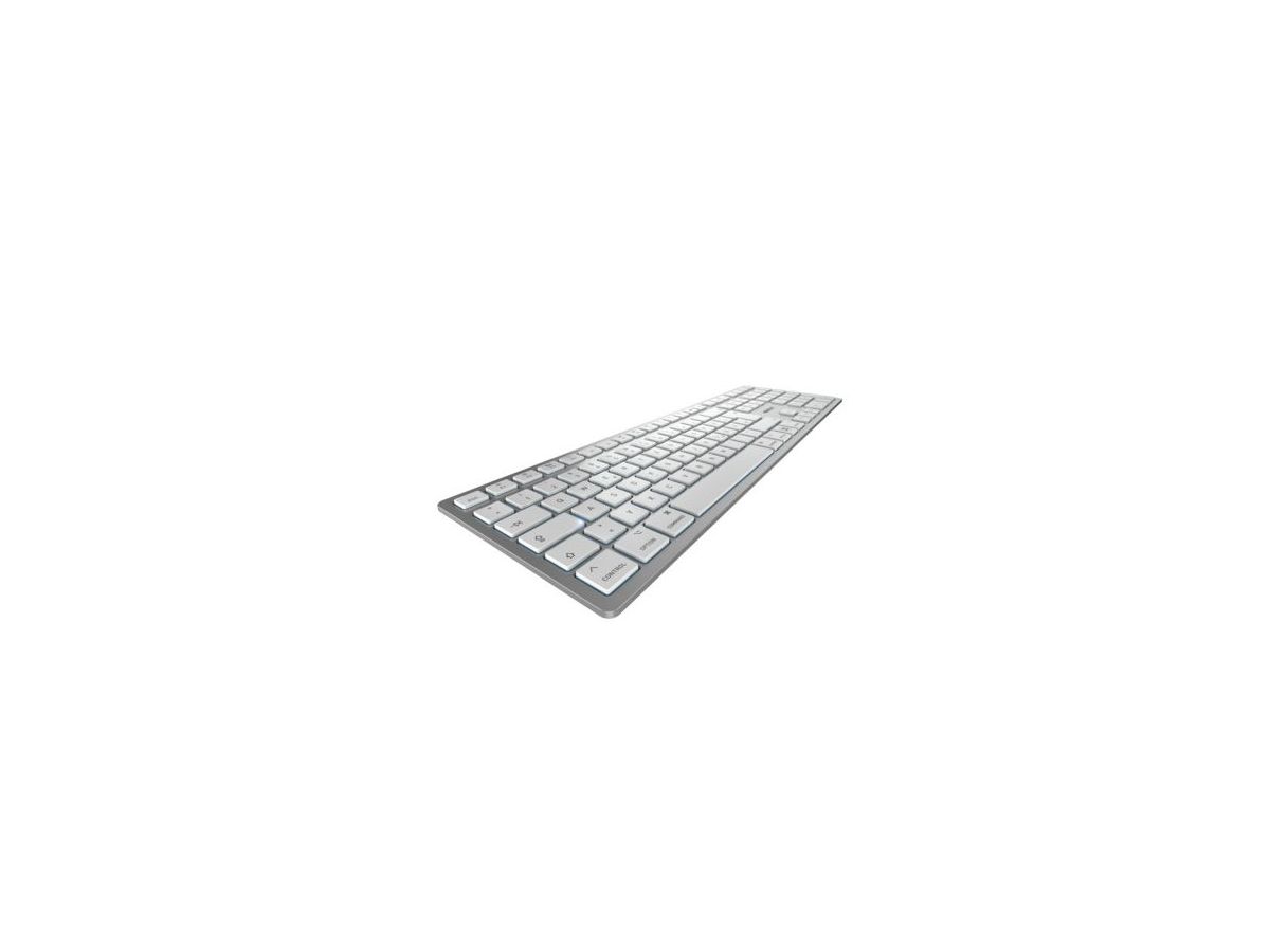 CHERRY KW 9100 SLIM FOR MAC Tastatur Universal USB + Bluetooth QWERTY Englisch Silber