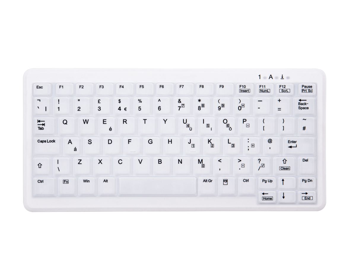 CHERRY AK-C4110 Tastatur Medizinisch RF Wireless QWERTY UK Englisch Weiß