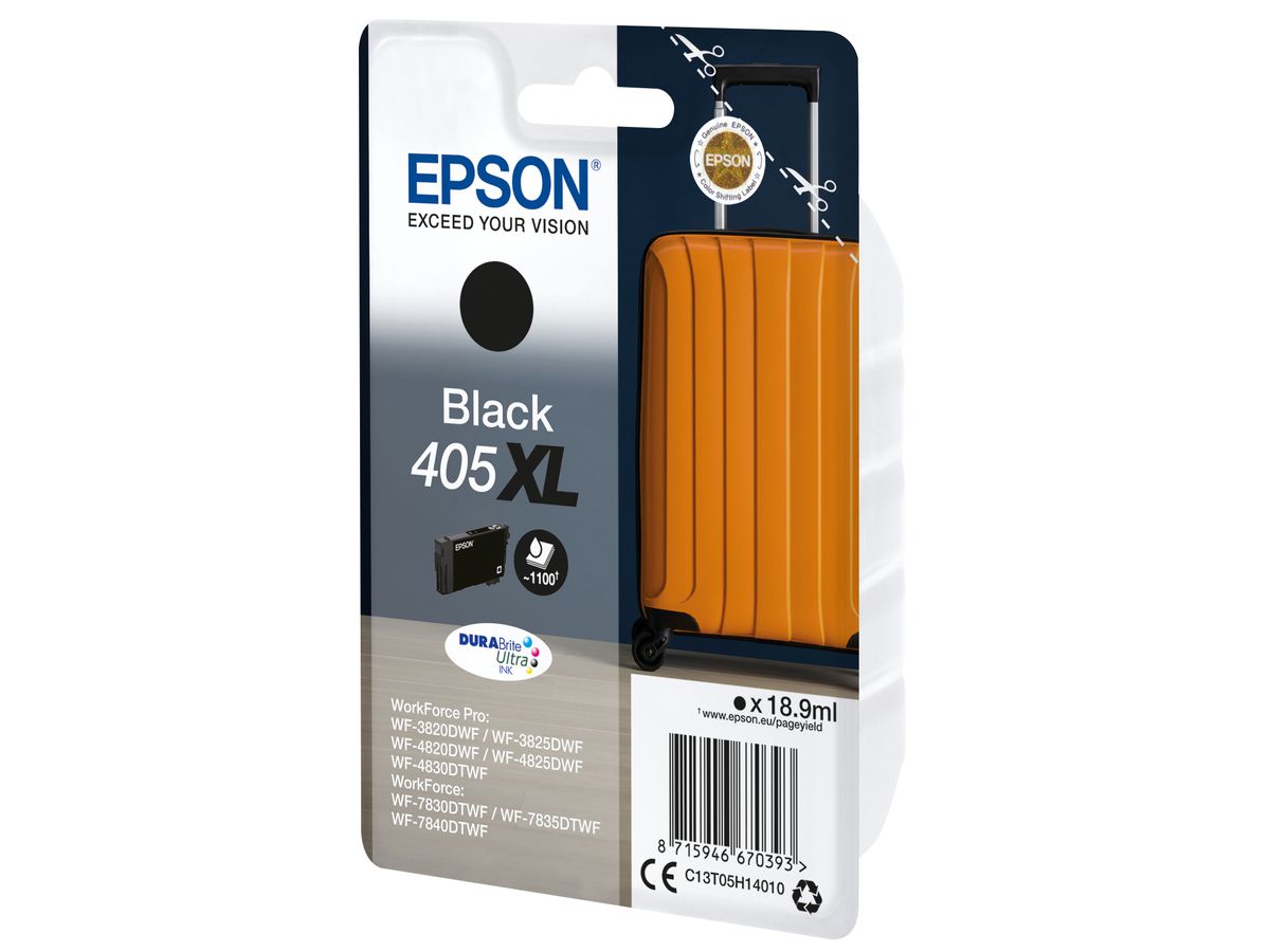 Epson Singlepack Black 405XL DURABrite Ultra Ink
