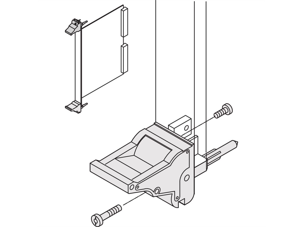 SCHROFF IEL-Griff - IEL-GRIFF UNTEN GR/SW 100ST