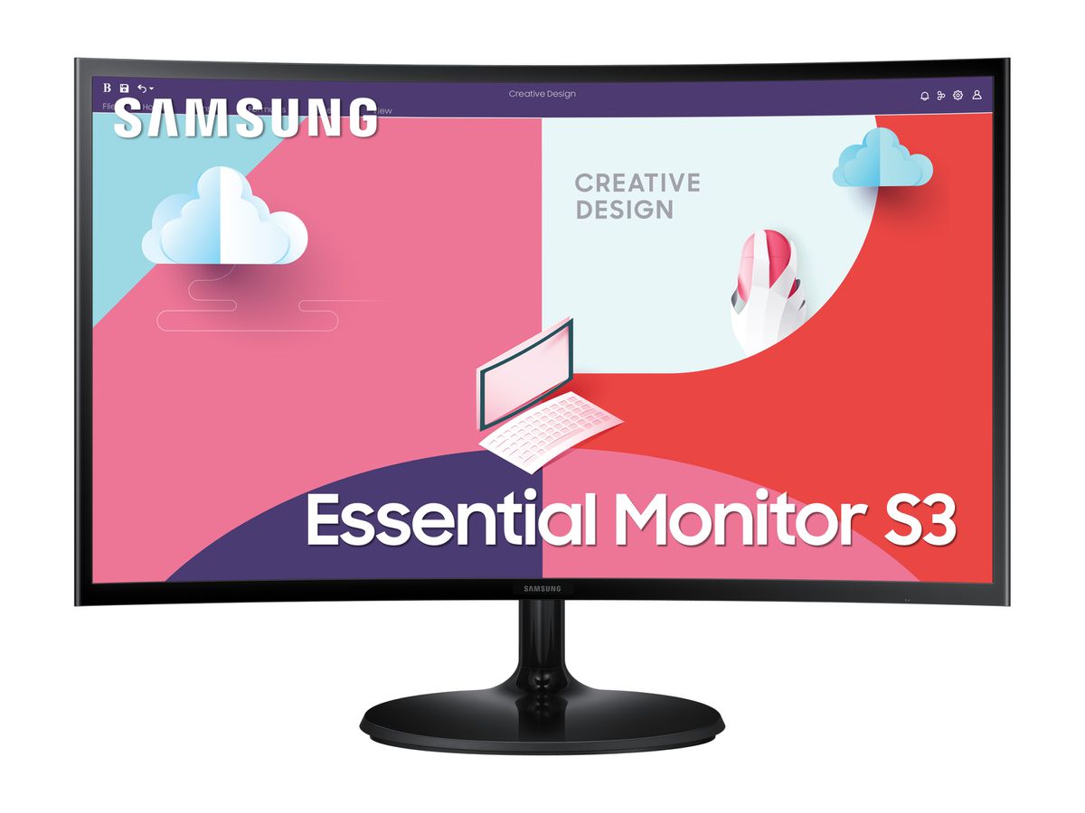 Samsung Essential Monitor S3 S36C LED display 68,6 cm (27") 1920 x 1080 Pixel Full HD LCD Schwarz