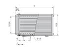 SCHROFF Komplettgehäuse, EMV-geschirmt - PROPAC PRO GEH.3HE 63TE 266T