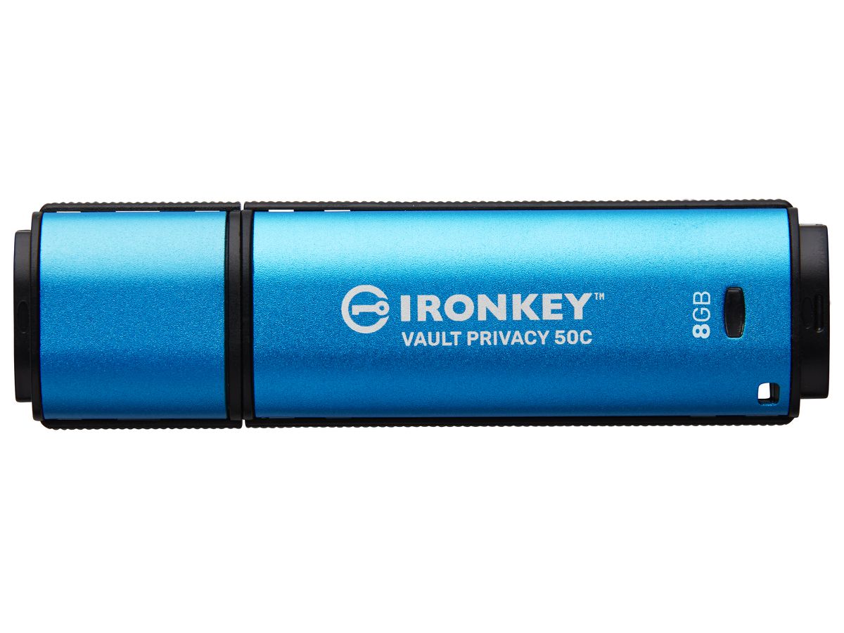 Kingston Technology IronKey 8GB USB-C Vault Privacy 50C AES-256 verschlüsselter, FIPS 197