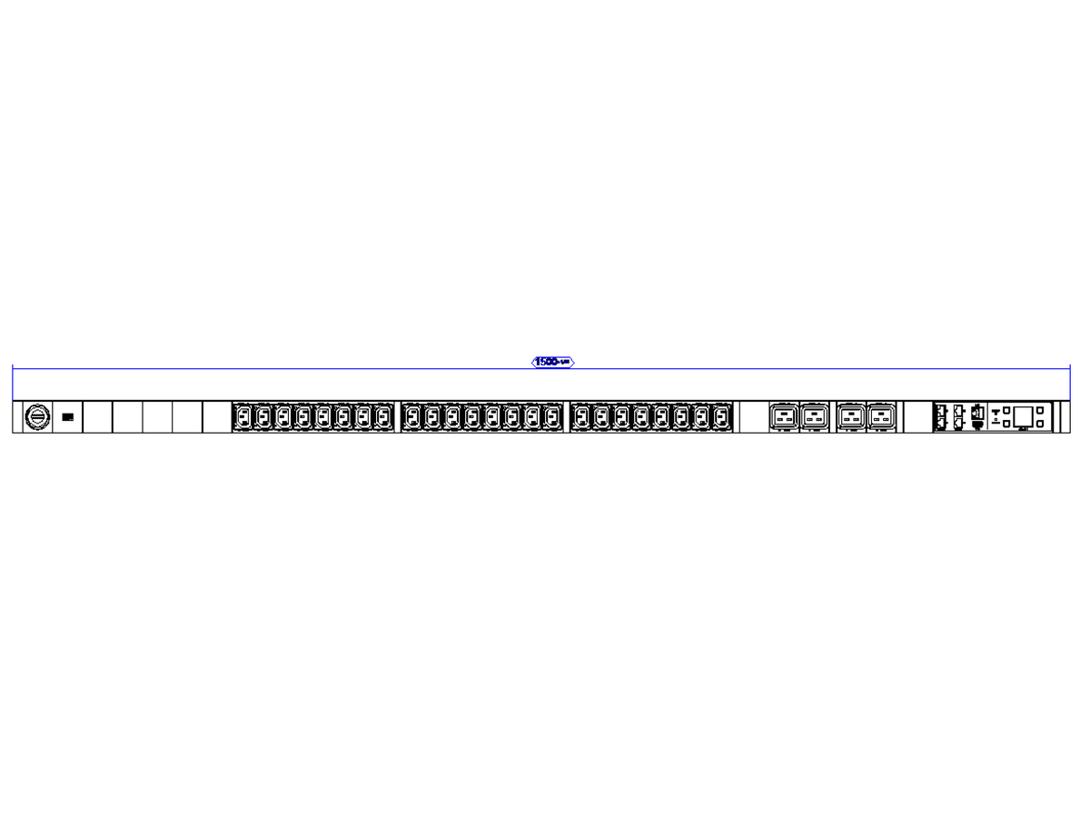 BACHMANN BN3500 24xC13 0ø 4xC19 90ø, Messung pro Phase, Diffmessung