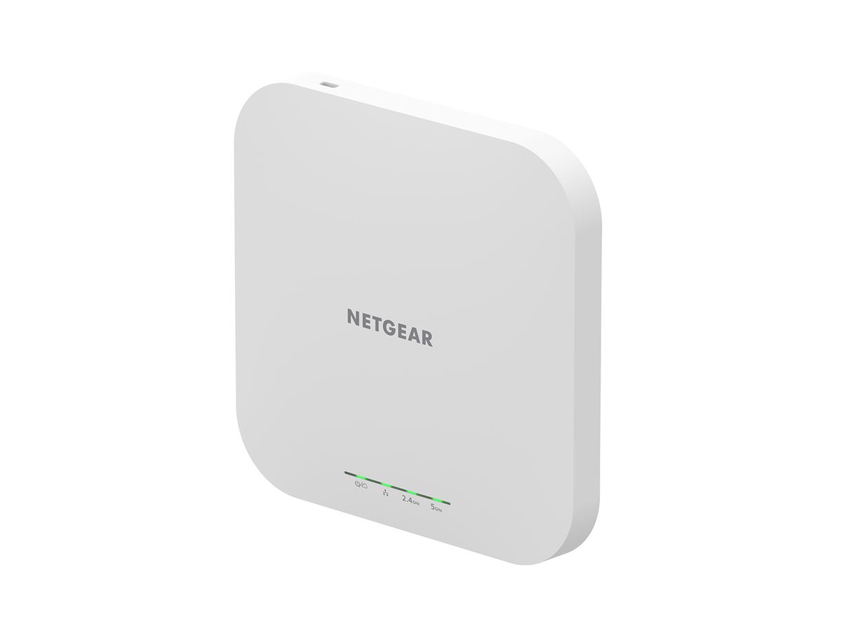 NETGEAR WAX610 WiFi 6 WLAN Access Point (AX1800 Speed Dual-Band Mesh, WPA3, 802.11ax, 2.5G LAN, Lokales oder Insight Remote Management, PoE+ powered - Netzteil optional)