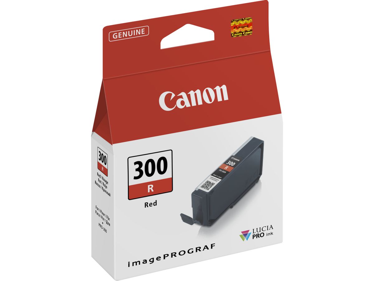 Canon PFI-300R Tinte Rot