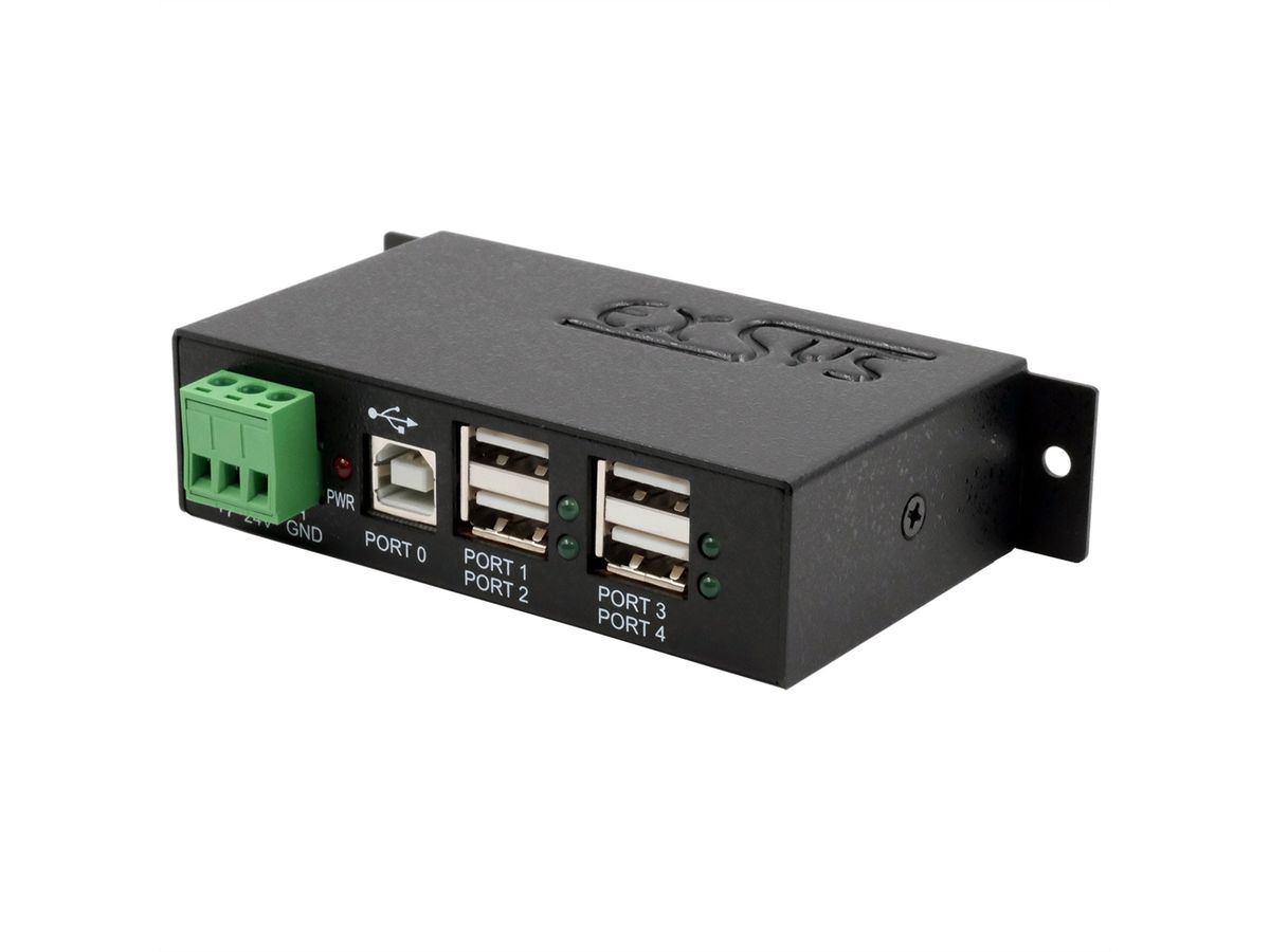 EXSYS EX-1163HMS USB 2.0 Hub Metall 4-Port