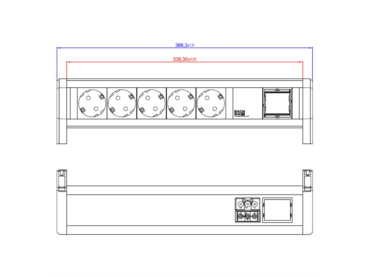 BACHMANN DESK 5xCEE7/3 1xCM GST18