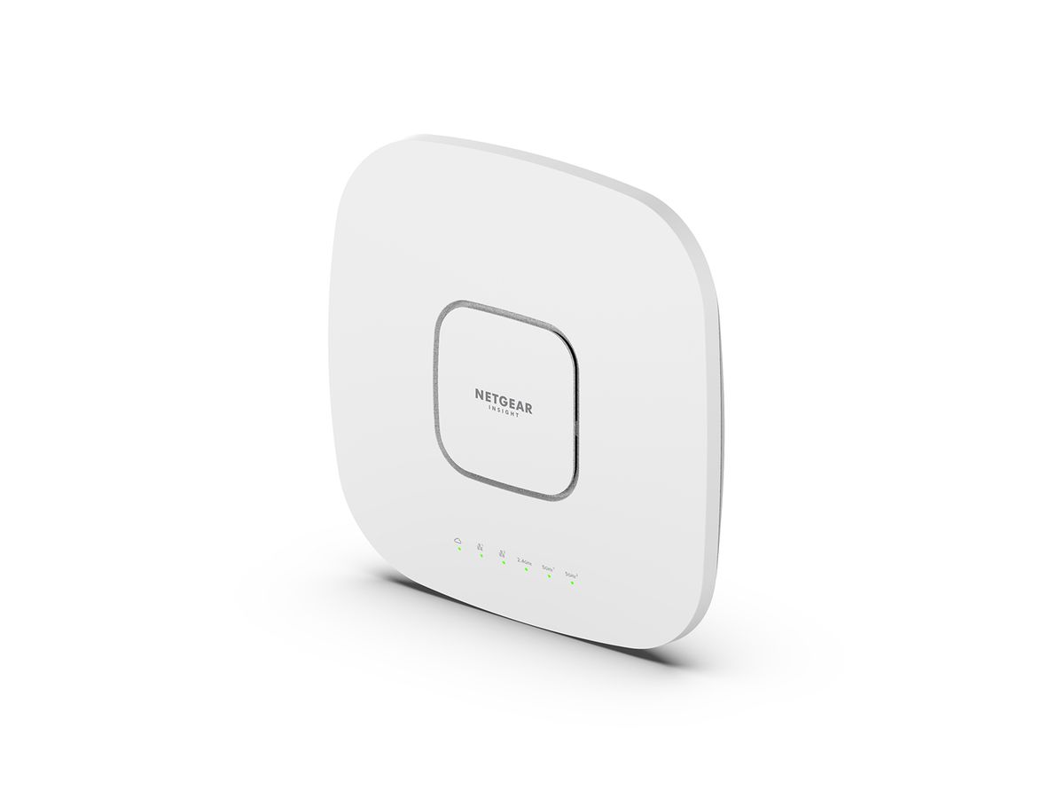 NETGEAR Insight Cloud Managed WiFi 6 AX6000 Tri-band Multi-Gig Access Point (WAX630) 6000 Mbit/s Weiß Power over Ethernet (PoE)