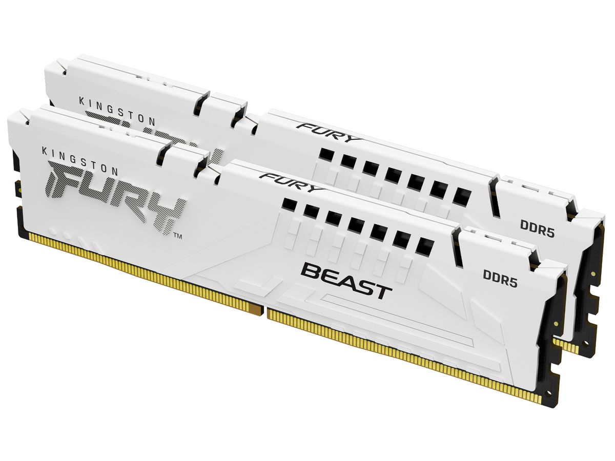 Kingston Technology FURY Beast 32GB 6000MT/s DDR5 CL36 DIMM (2er-Kit) White EXPO