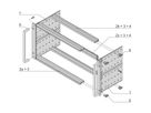 SCHROFF BGTR H M.GR.6HE 84TE 355T KD, Baugruppenträger mit Seitenwand Typ H