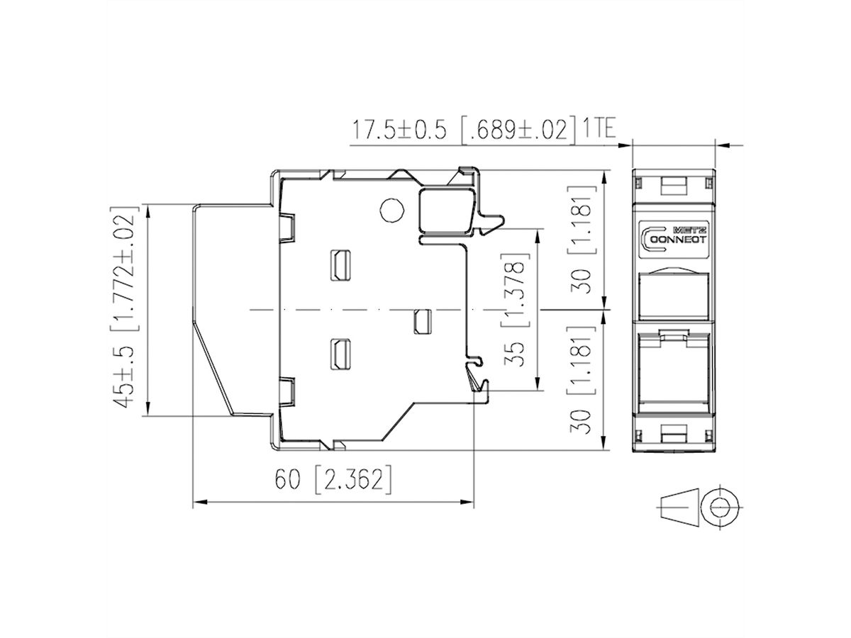 METZ CONNECT REGplus IP20 C6Amodul 270°M