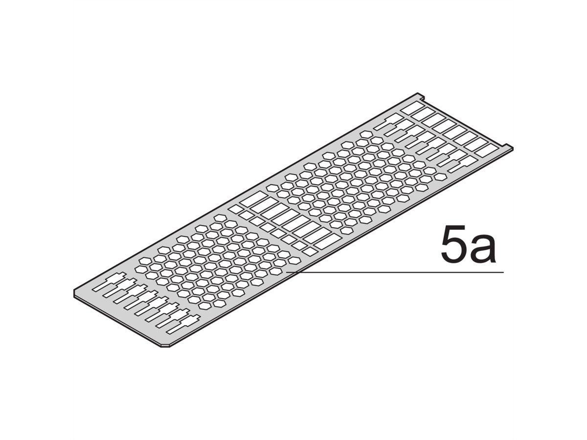 SCHROFF Kassetten PRO 6 HE-Bausätze, Frontplatte geschirmt (Textildichtung) - KAS S1 FS EMV 6HE 10TE 167T