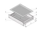 SCHROFF 19"-Kompletteinschub aus Aluminium, Deck- und Bodenblech perforiert - MULTIPAC PRO 3HE 400T DBLPER