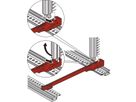 SCHROFF Führungsschiene, 160 mm, mit integrierter Befestigung für Steckverbinder - FUEHRSCH-STECKVERB.ROT 160T(2)