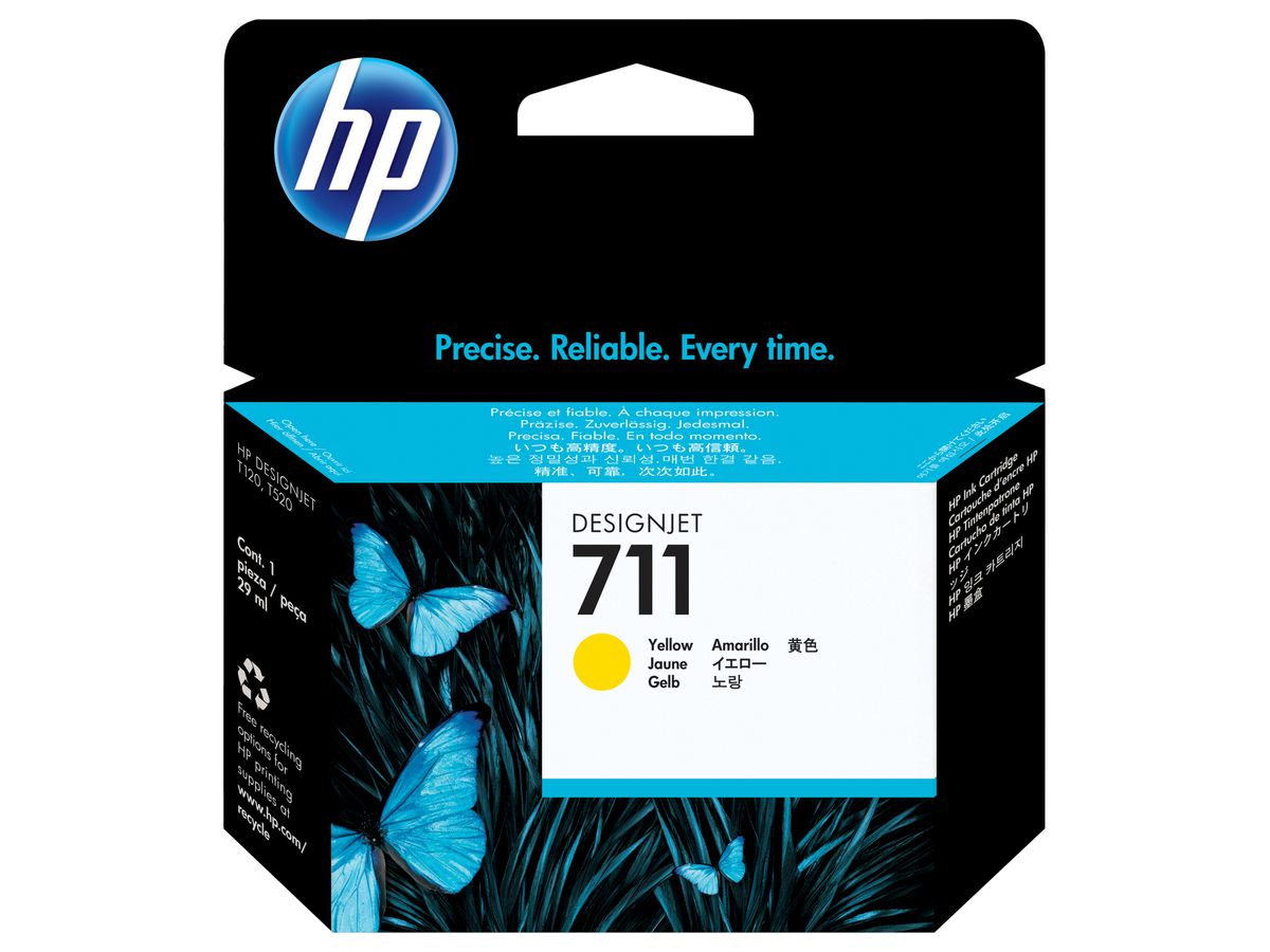 HP 711 Gelb DesignJet Tintenpatrone, 29 ml