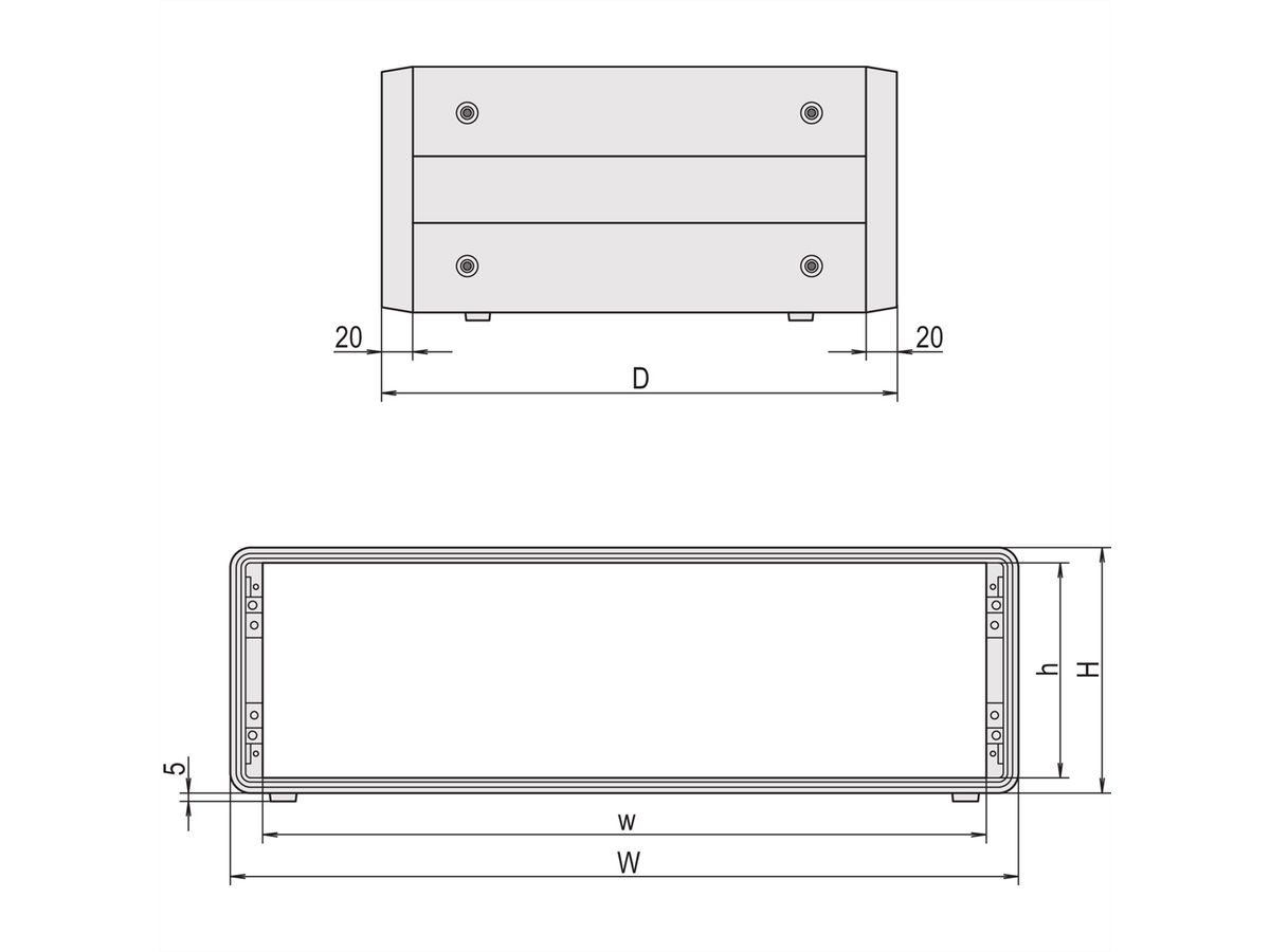 SCHROFF Komplettgehäuse 3 und 6 HE - COMPAC PRO GEH.3HE 42TE 331T