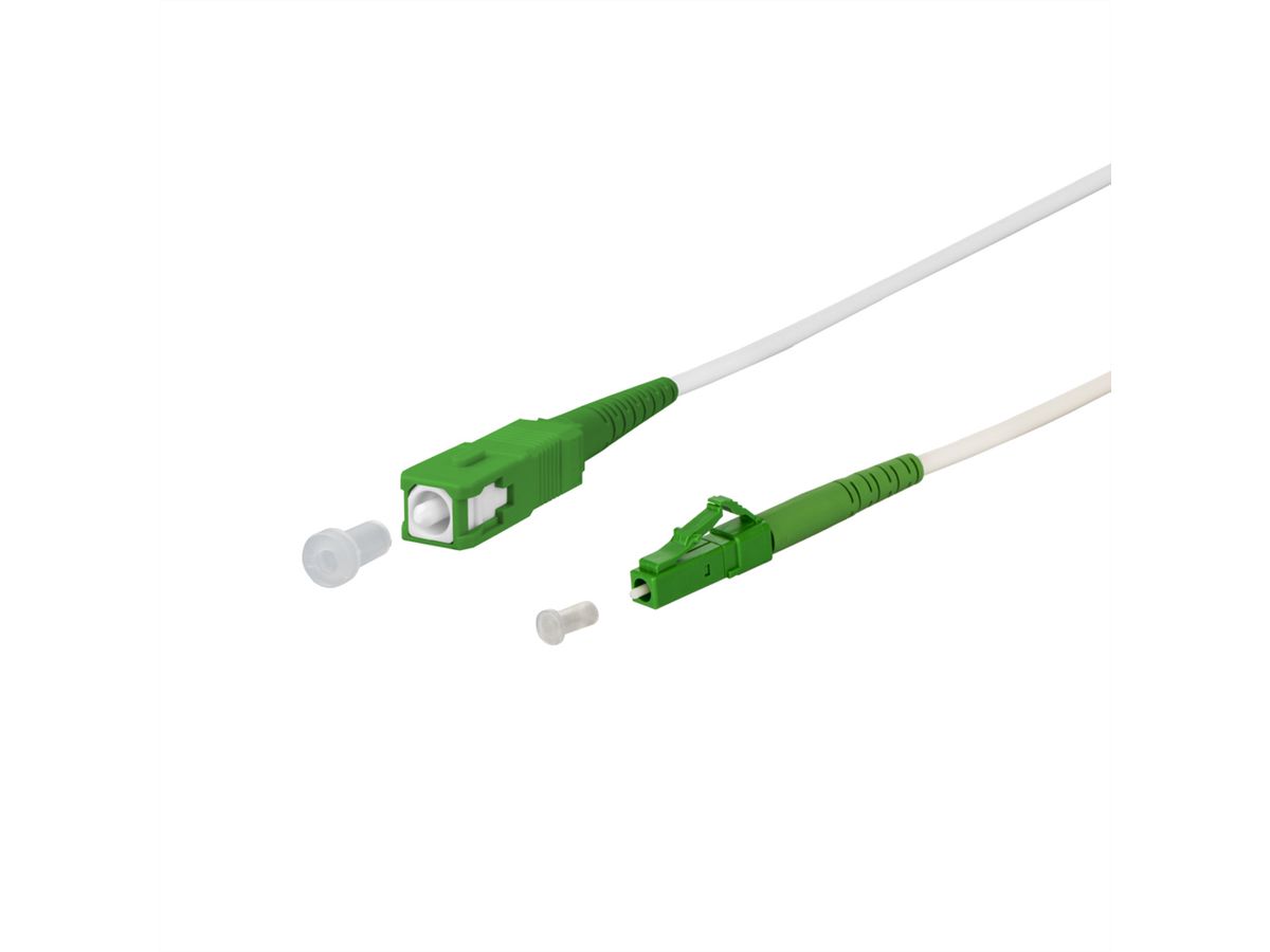 METZ CONNECT OpDAT Patchkabel, SC-S APC/LC-S APC OS2, 15 m