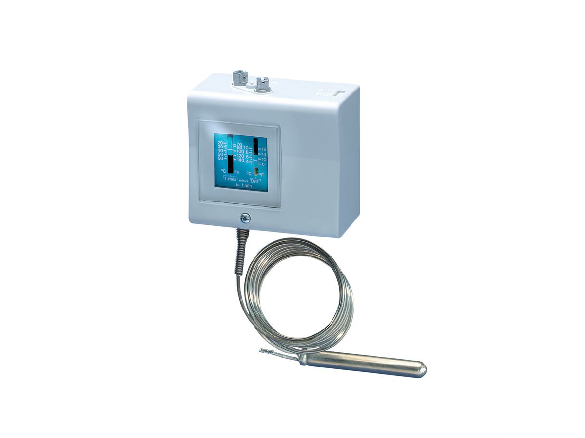 SCHROFF Thermostat mit externem Temperaturfühler - THERMOSTAT M.FUEHLER+SCHALT.