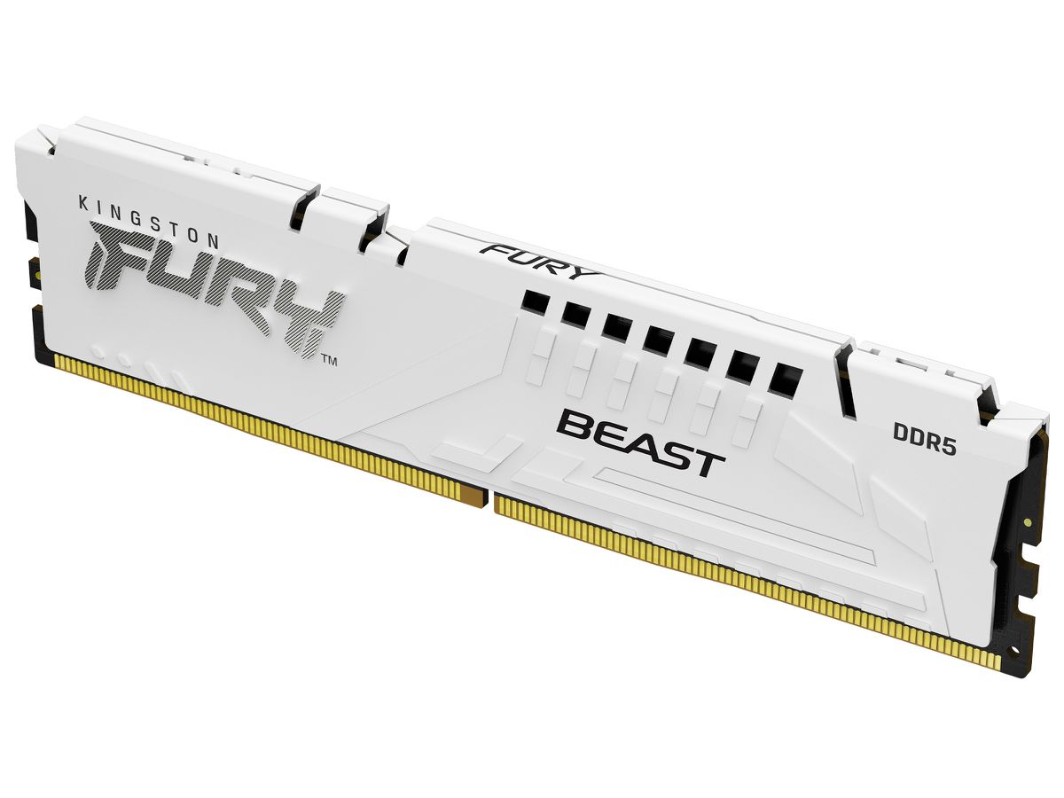 Kingston Technology FURY Beast 32GB 6000MT/s DDR5 CL40 DIMM White XMP