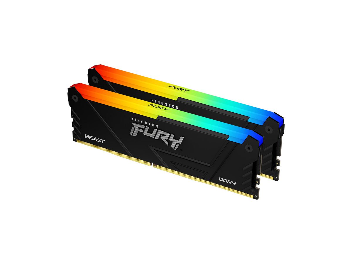 Kingston Technology FURY 16GB 3600MT/s DDR4 CL17 DIMM (2er-Kit) Beast RGB