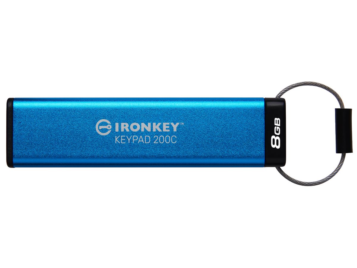 Kingston Technology IronKey 8GB USB-C Keypad 200C, FIPS 140-3 Lvl 3 (ausstehend) AES-256