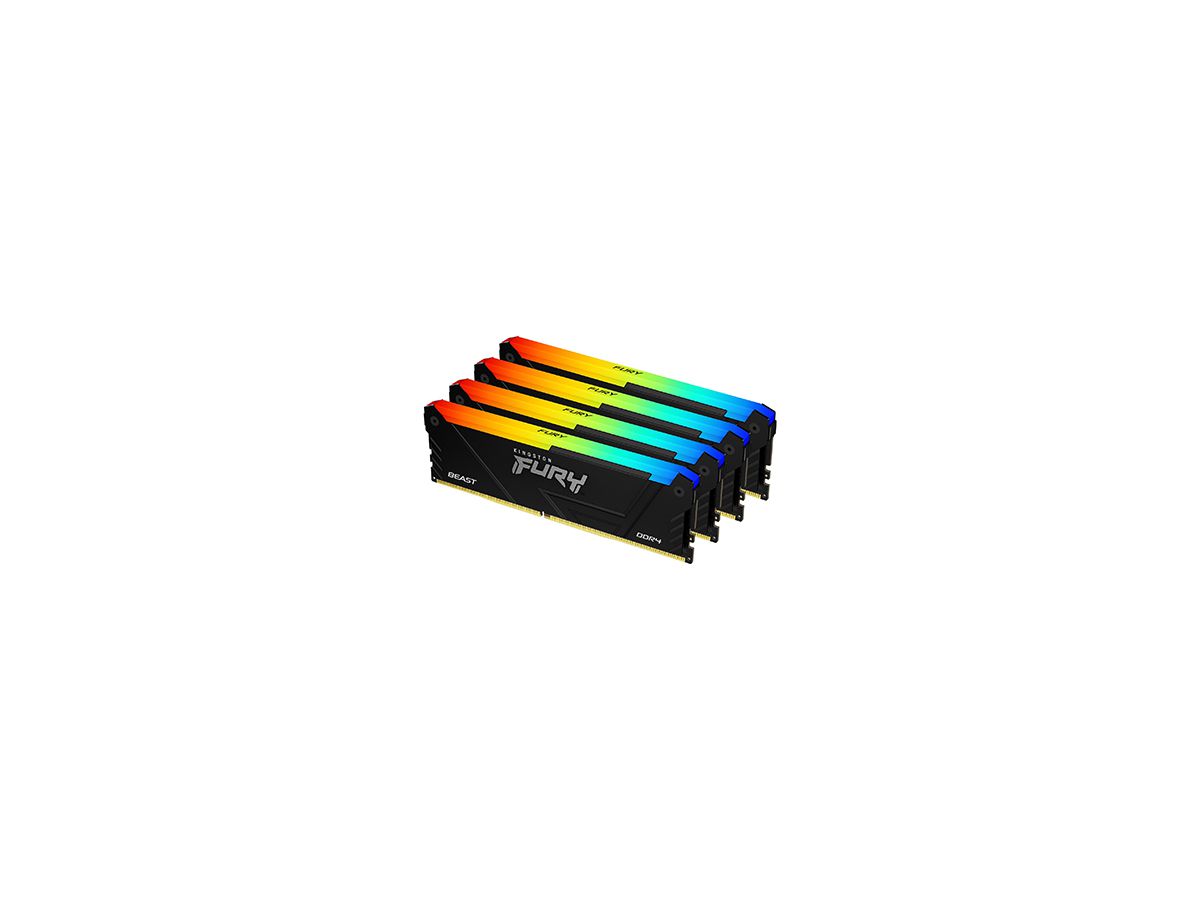 Kingston Technology FURY 64GB 2666MT/s DDR4 CL16 DIMM (4er-Kit) Beast RGB