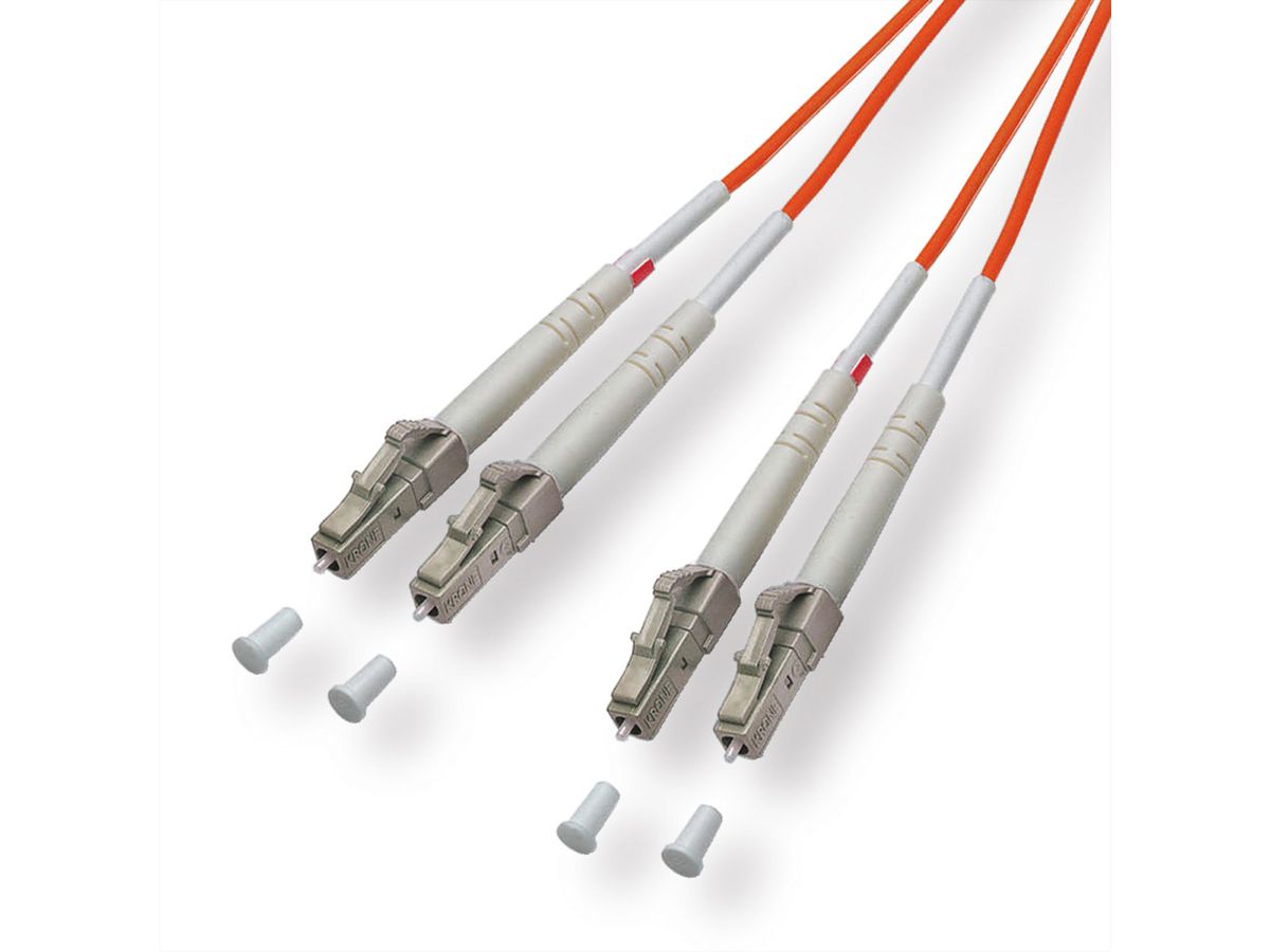 Quality LWL-Kabel 50/125µm OM2, LC/LC, orange, 20 m