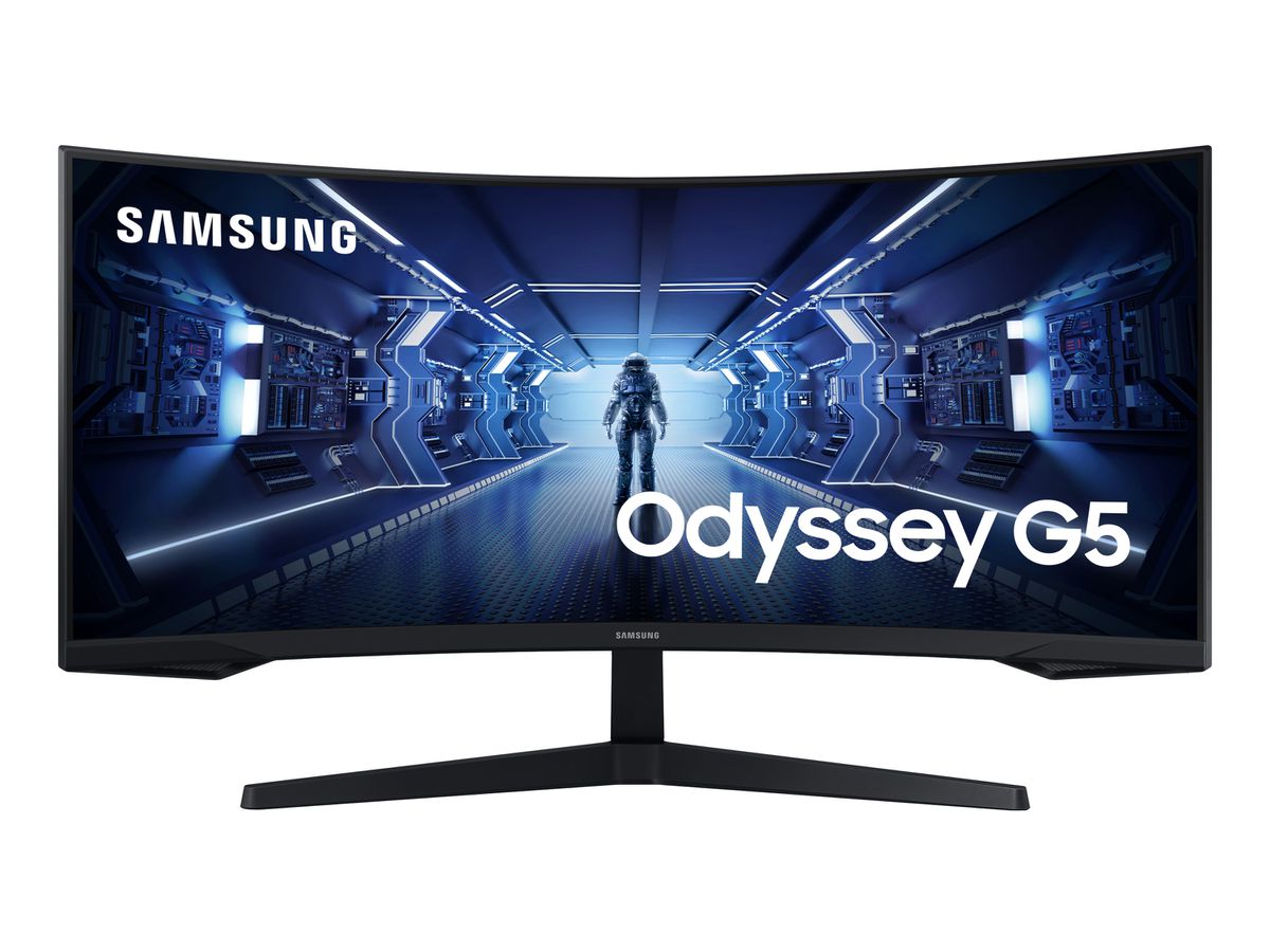 Samsung Odyssey G5 G55T Computerbildschirm 86,4 cm (34") 3440 x 1440 Pixel UltraWide Quad HD LED Schwarz