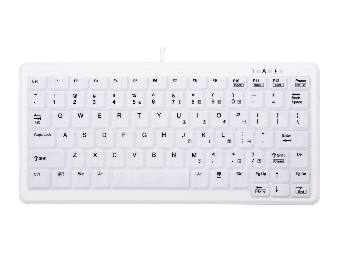 CHERRY AK-C4110 Tastatur Medizinisch USB QWERTY US Englisch Weiß