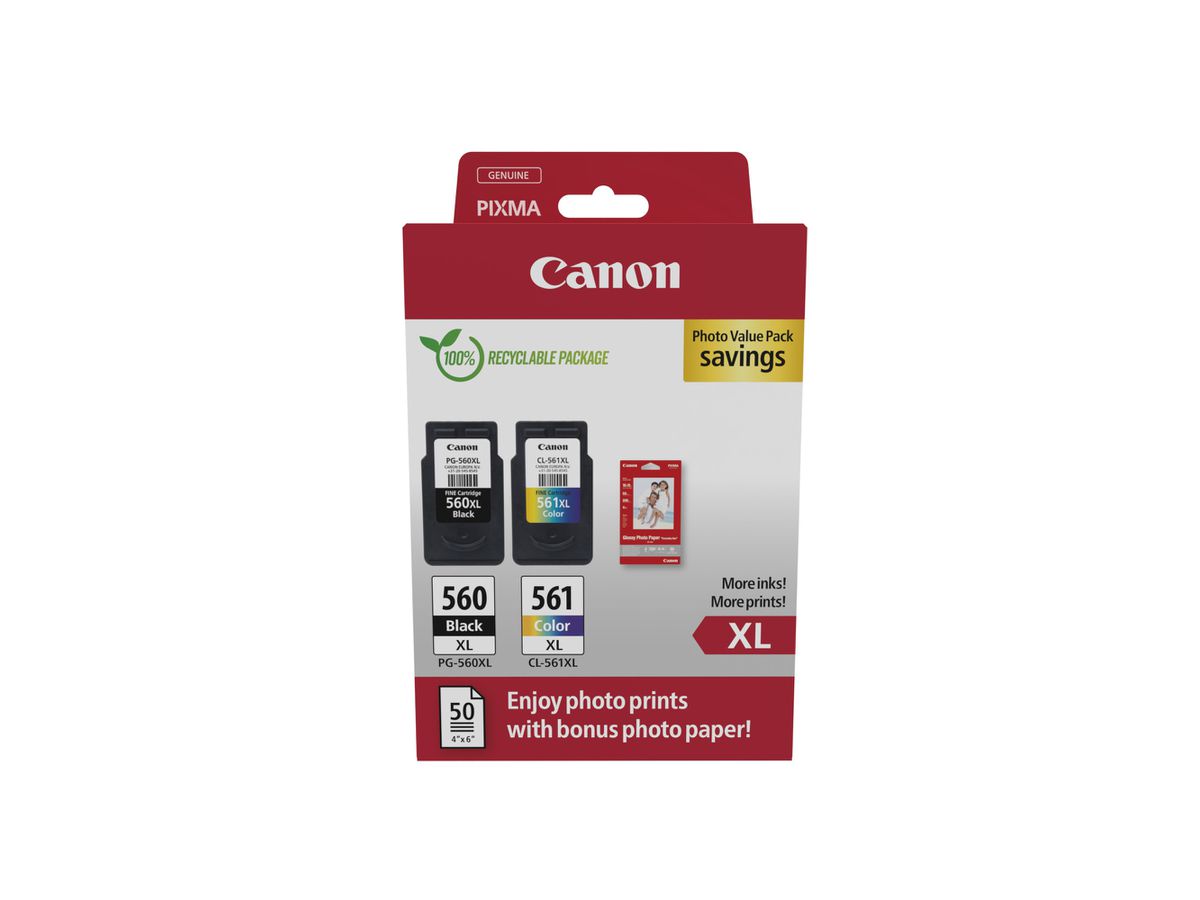 Canon CRG PG-560XL/CL-561XL Photo Value Pack