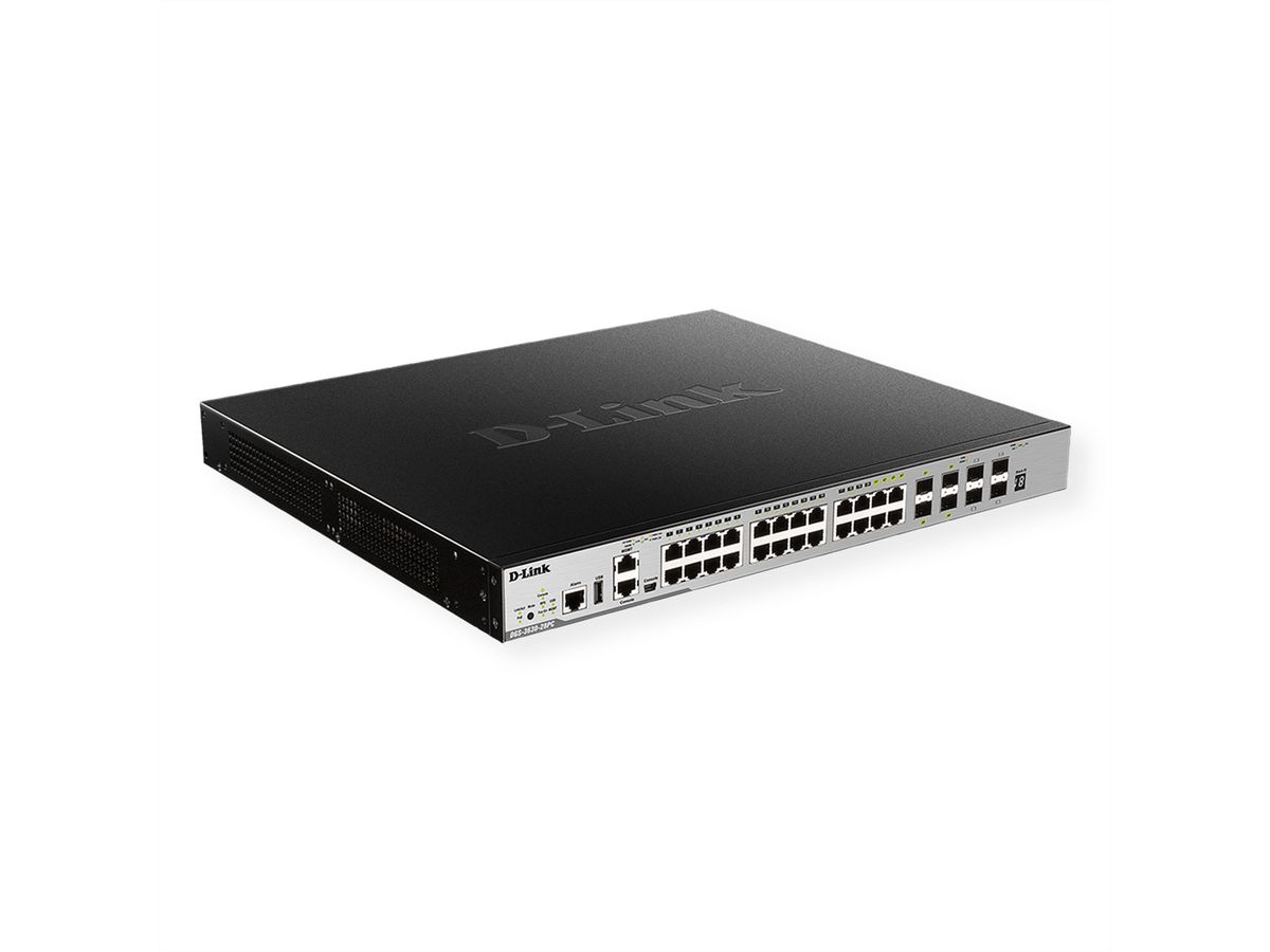 D-Link DGS-3630-28PC/SI/E 28-Port Layer 3 Gigabit PoE Stack Switch (SI)